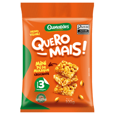 Pé de Moleque Quero Mais Guimarães 100g