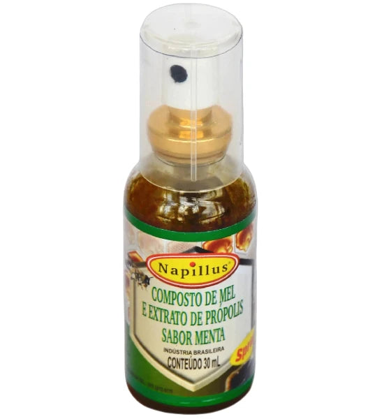 Composto de Mel e Propolis Sabor Menta Spray 30ml