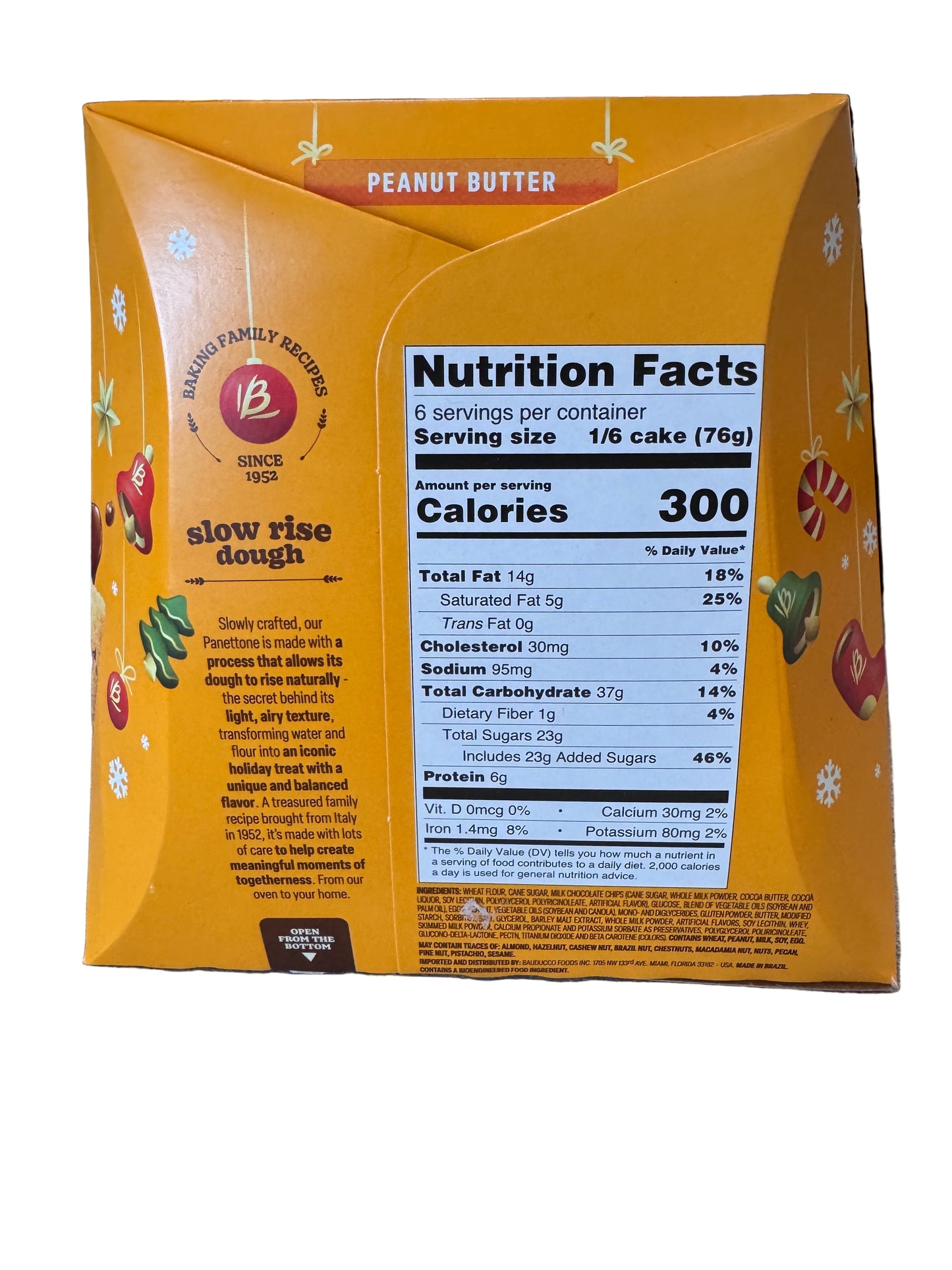 Chocottone Peanut Butter Bauducco 16oz / 454g