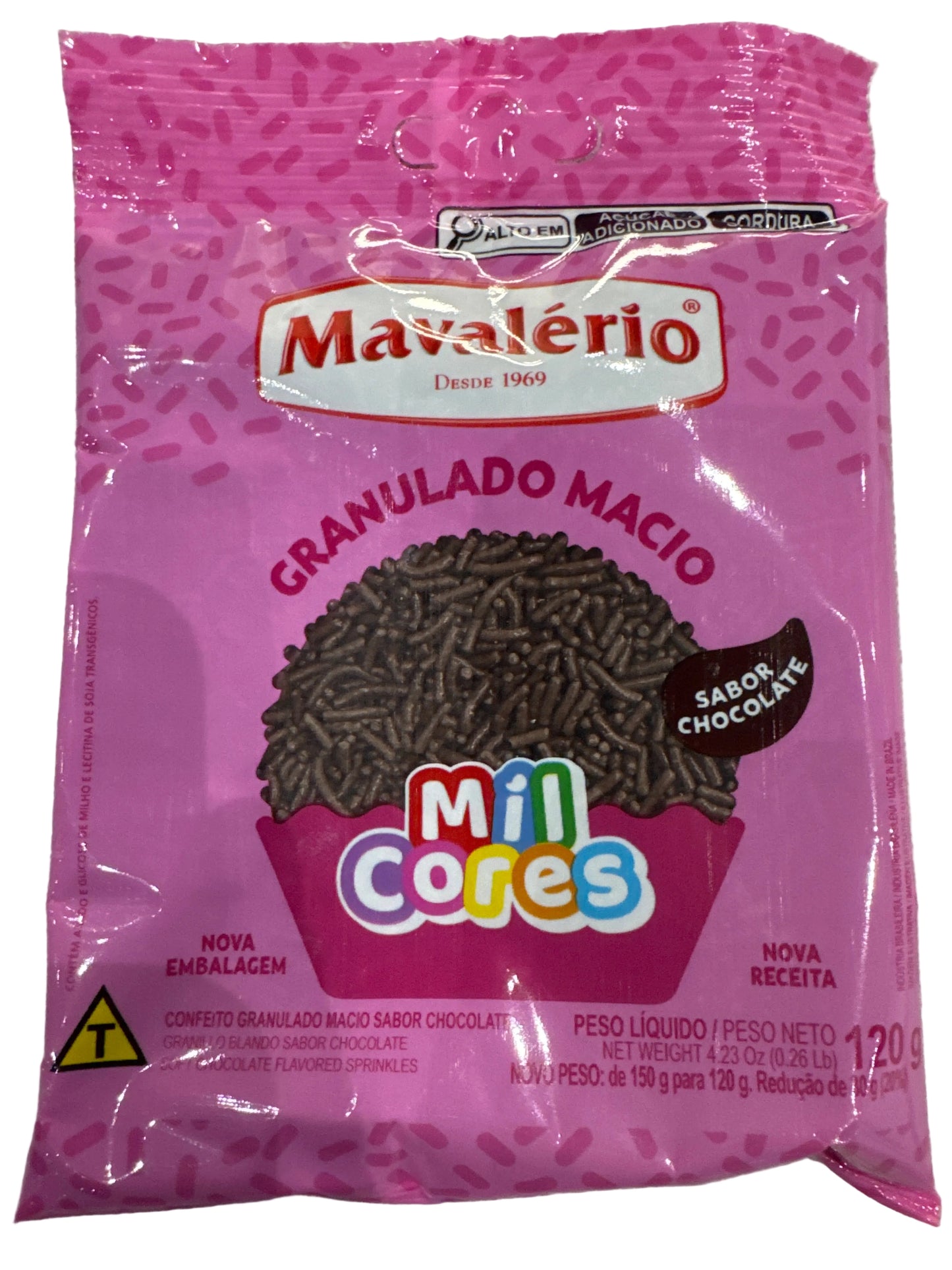 Granulado Macio Sabor Chocolate Mil Cores 120g