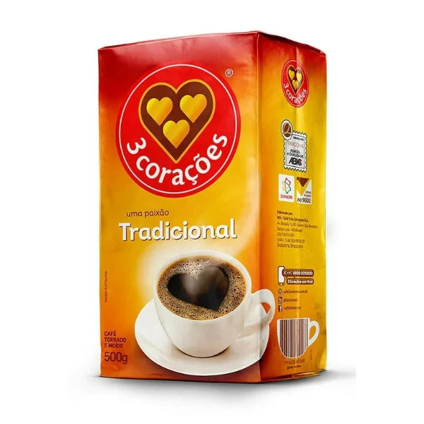 3 Corações Traditional Vacuum Coffee 500g