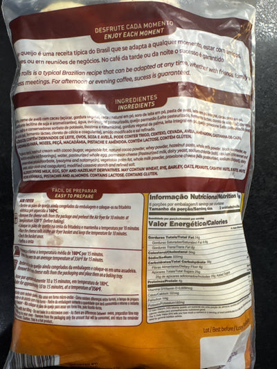 Pão de Queijo Com Creme de Avelã 300g Deju