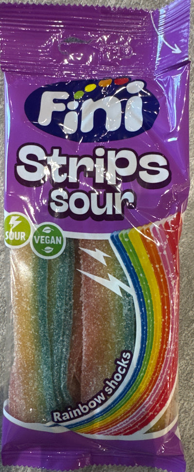 Fini Strips Rainbow Sour 90g