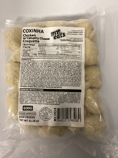 Coxinha de Frango com Catupiry Mr Eats Festa para Fritar 600g (ME2554)