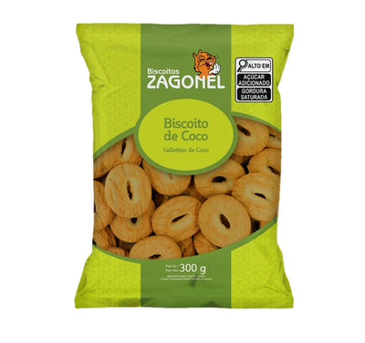 Biscoito Coco 300g Zagonel