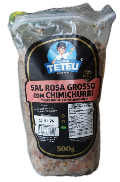 Sal Rosa do Himalaia Com Chimichurri Teteu 500g