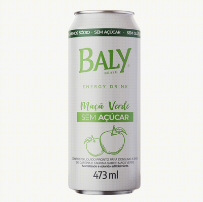 Energy Drink Baly Green Apple Sugar Free 473ml