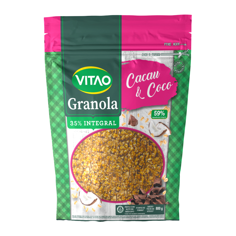 Granola Cacau E Coco Integral Vitao 800g