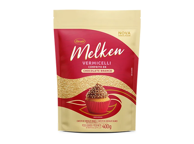 Melken Vermicelli Chocolate Branco Granulado Harald 400g