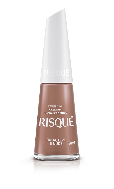 Esmalte Cremoso Linda Leve e Nude 8ml - Risque