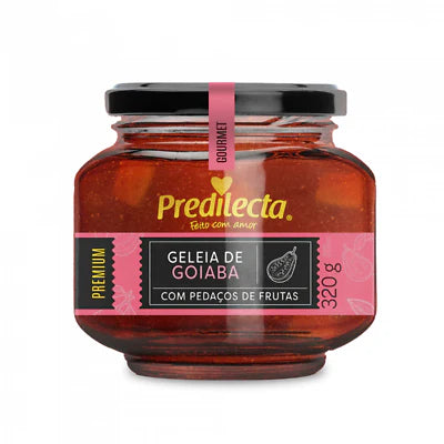 Geléia de Goiaba Com Pedaços de Goiaba Predilecta 320g