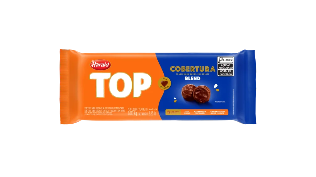 Cobertura Top Sabor Blend em Barra Harald 1Kg