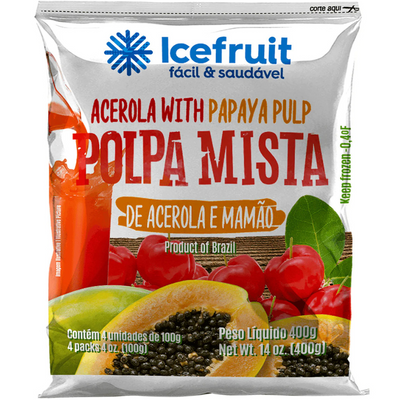 Ice Fruit Acerola/Papaya Pulp 400g