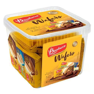 Mini Wafer Baunilha e Chocolate 40g Bauducco (box with 22un) - BR Emporio