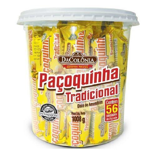 Paçoca de Rolha Tradicional Da Colônia 1kg - BR Emporio