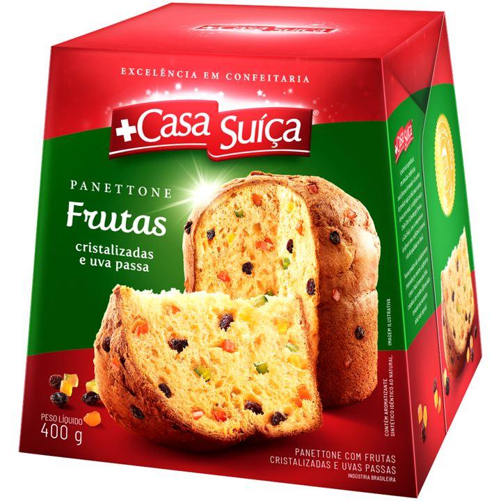 Panettone De Frutas Tradicional Casa Suíça 400g - BR Emporio