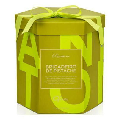 Panettone Brigadeiro de Pistache com Chocolate Branco Ofner 1Kg - BR Emporio