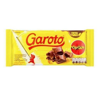 Barra de Chocolate Crocante Garoto 90g - BR Emporio