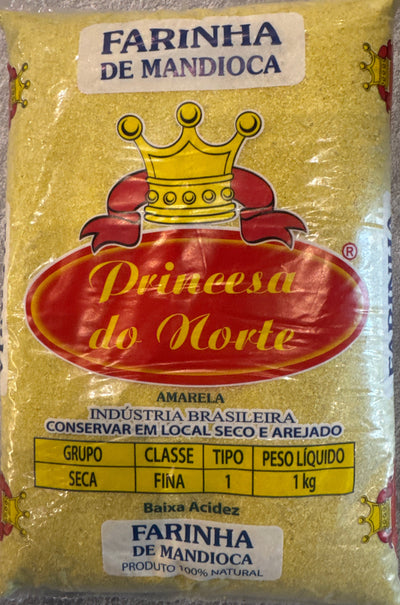 Farinha de Mandioca Amarela Princesa do Norte 1kg