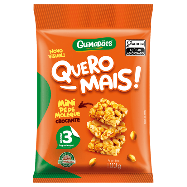 Pé de Moleque Quero Mais Guimarães 100g