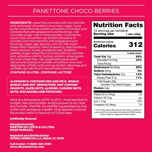 Panettone Choco Berries Ofner 1Kg