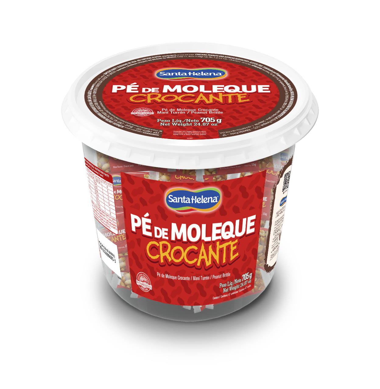 Pé de Moleque Santa Helena Pote 705g