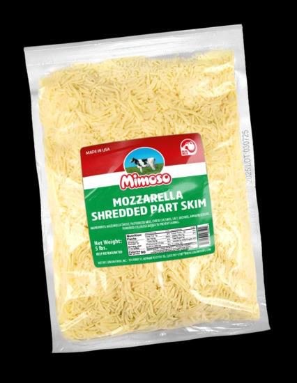 Queijo Mozzarella Ralado Mimoso 2Lbs