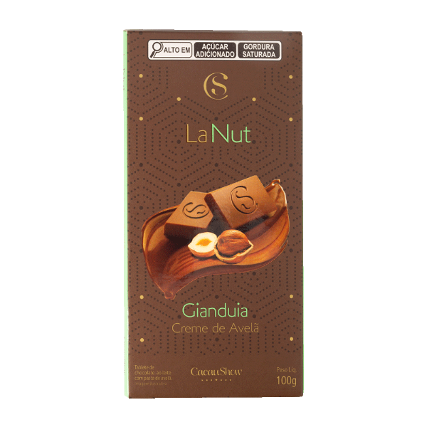 Tablete Lanut Avelã Cacau Show 100g