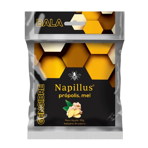 Bala de Gengibre, Propolis e Mel 38g