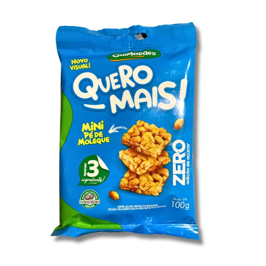 Pé de Moleque Quero Mais Zero Guimarães 100g