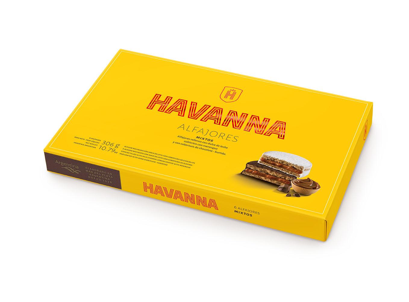 Havanna Alfajor Mixed Chocolate & Merengue 6 x 51g - BR Emporio